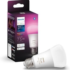 Philips Hue Smart 75W A19 LED Bulb - White and Color Ambiance Color-Changing